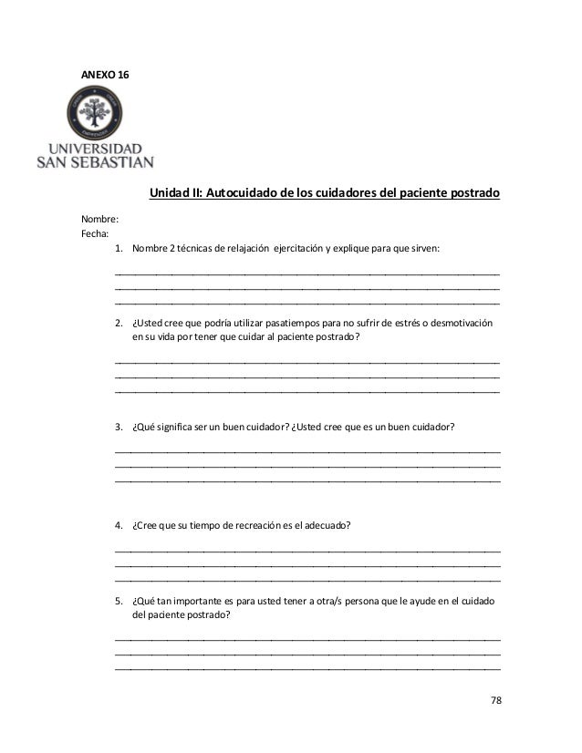 cuidadores de pacientes postrados